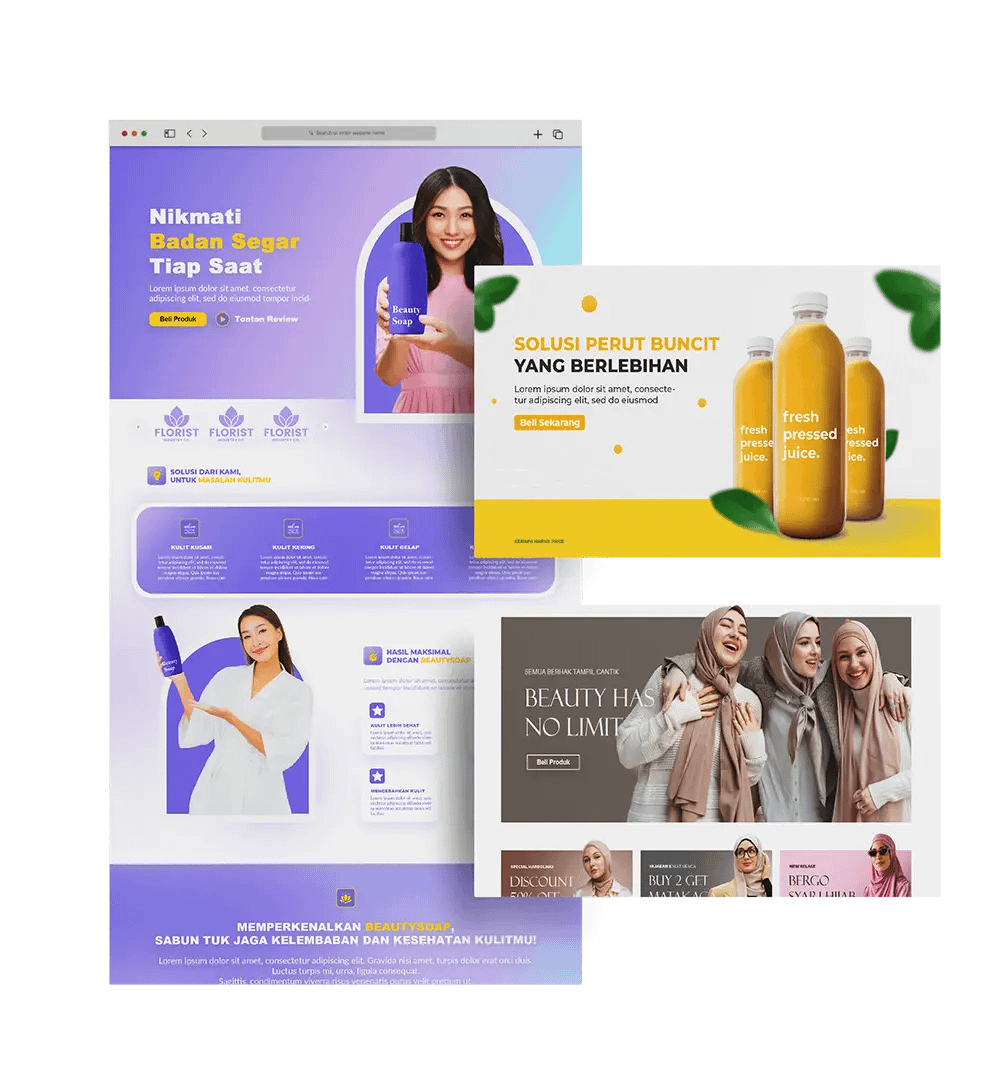 template landing page pegxy