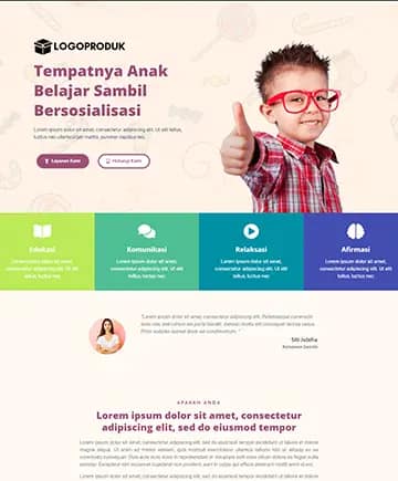 landing page child care